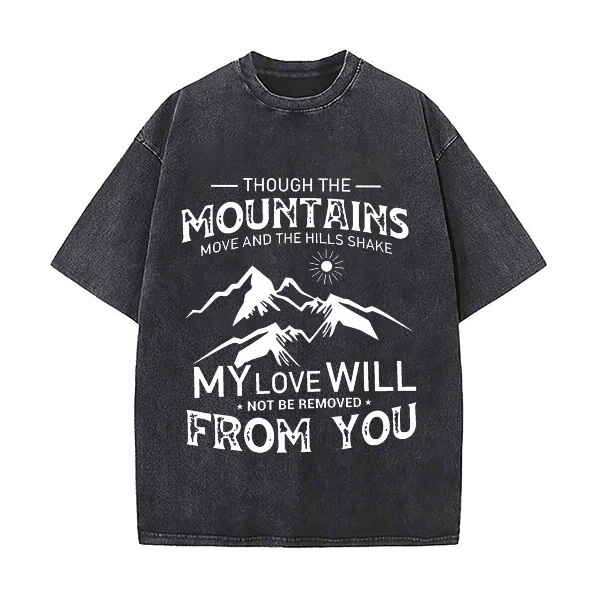Outdoor Adventure Quotes Short - เสื้อสตรีทแวร์โอเวอร์ไซส์สไตล์วินเทจลายข้อความ 
