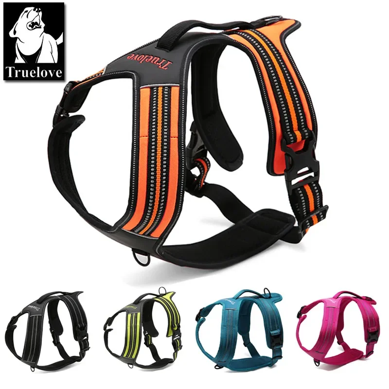 Outdoor Adventure Xl - สายรัดอกสุนัขแบบสะท้อนแสง Truelove Sport Nylon ป้องกันการดึง สำหรับกิจกรรมกลางแจ้ง