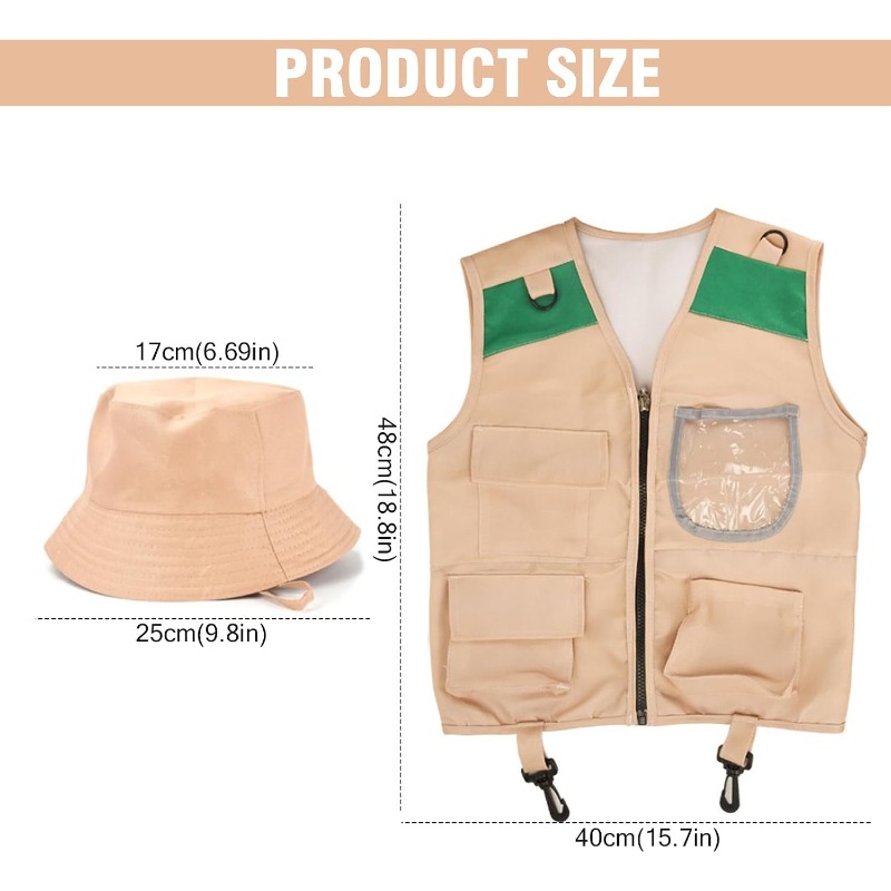 ชุดซาฟารีพร้อมเสื้อกั๊กและหมวก - Outdoor Adventure Game บทวิจารณ์และราคา