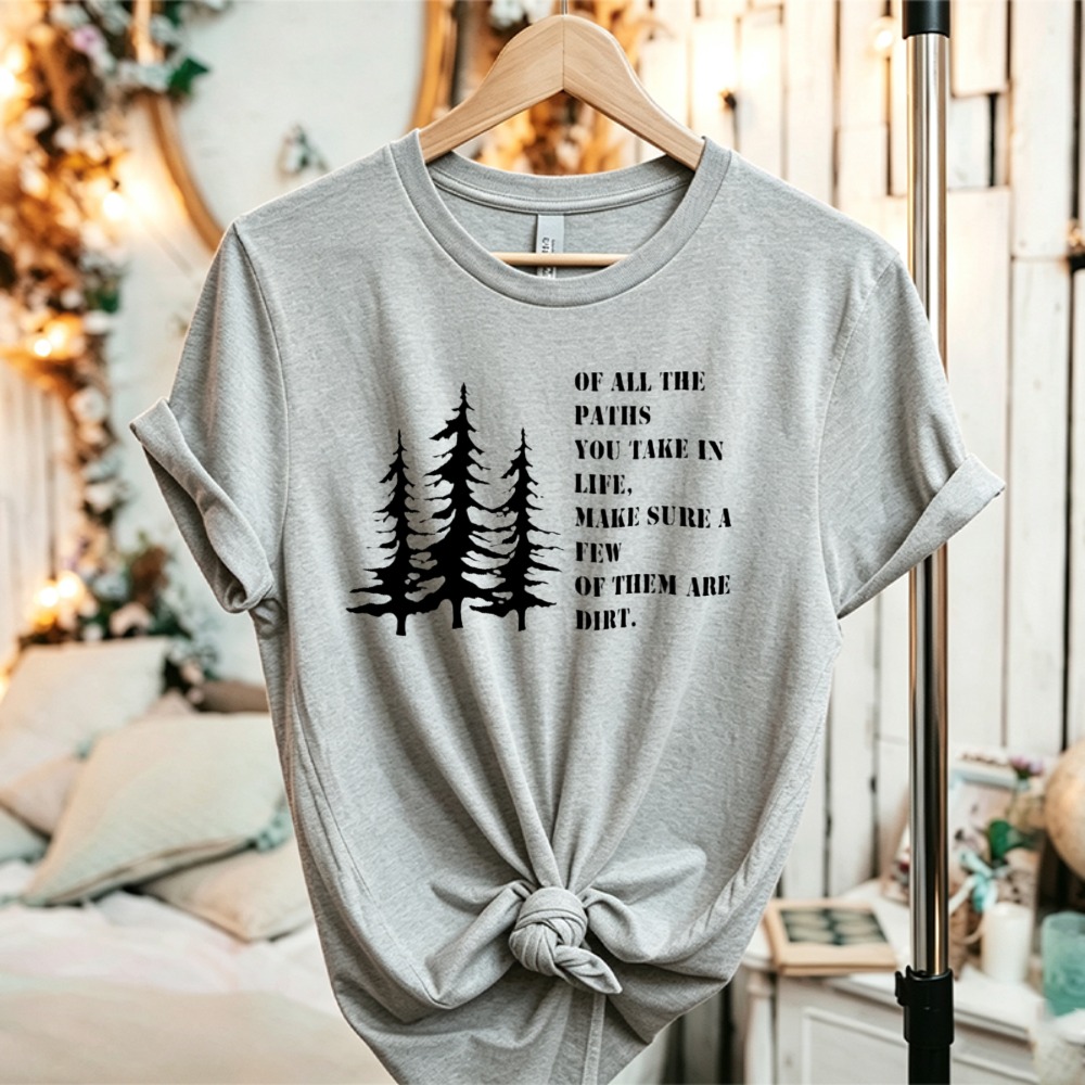 เสื้อยืดลายกราฟิกคำคมธรรมชาติจ - Outdoor Adventure Quotes Short บทวิจารณ์และราคา