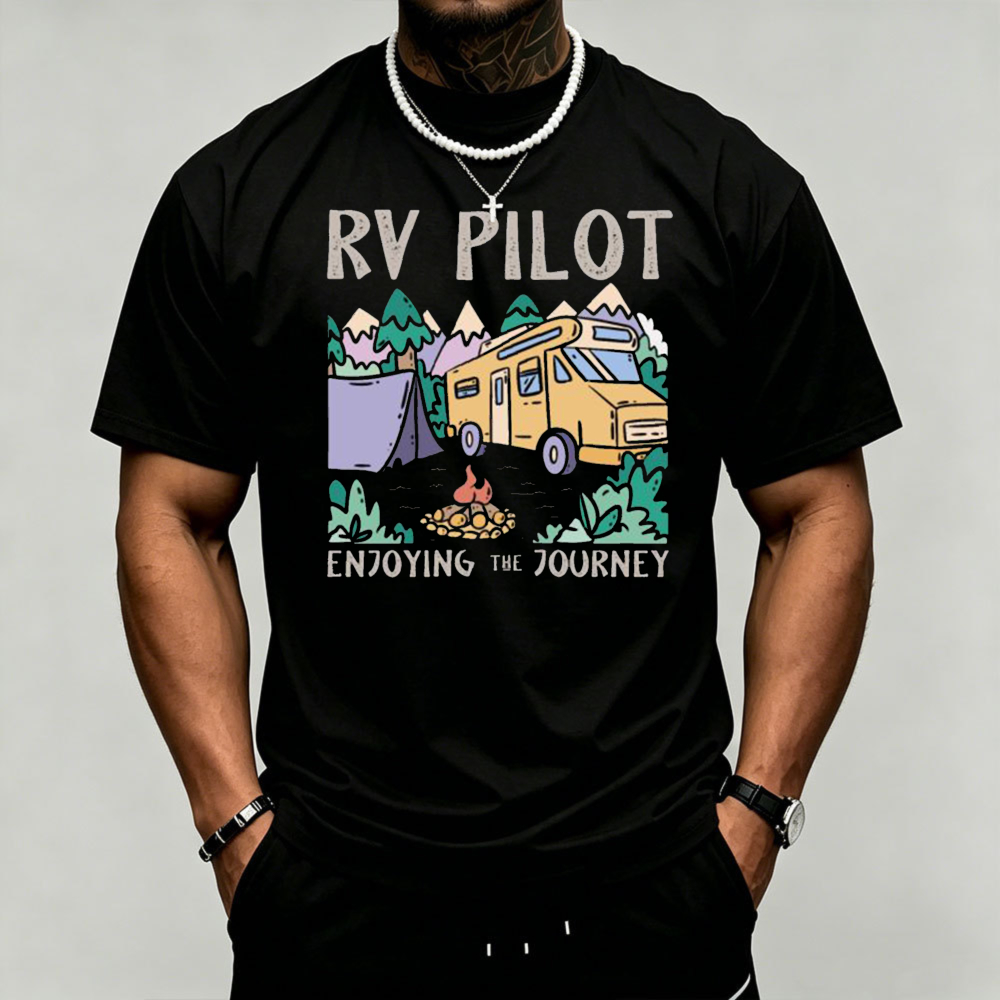 RV Pilot Camper Van Camping Gr - Outdoor Adventure Quotes Short บทวิจารณ์และราคา